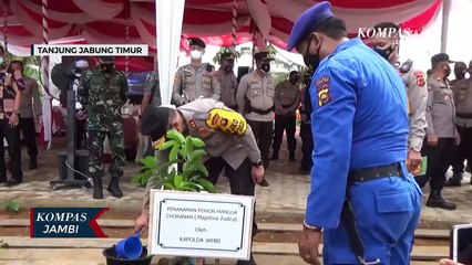 Bupati Dampingi Kapolda Resmikan Gedung Polsek Sabak Timur