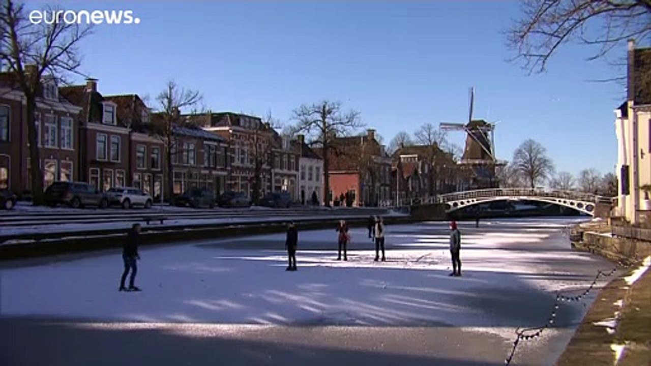 Nur von kurzer Dauer: Schlittschuh auf der Prinsengracht