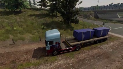 TRUCK DRIVER N°11: ON TRANSPORTE 3 REMORQUES DE GÉNÉRATEURS