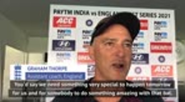 England need 'something special' to avoid India defeat - Thorpe