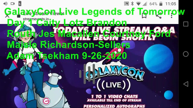 GalaxyCon Live Comic-Con Legends of Tomorrow Day 1 Caity Lotz Brandon Routh Jes Macallen Courtney Ford Maisie Richardson-Sellers Adam Tsekham 9-26-2020