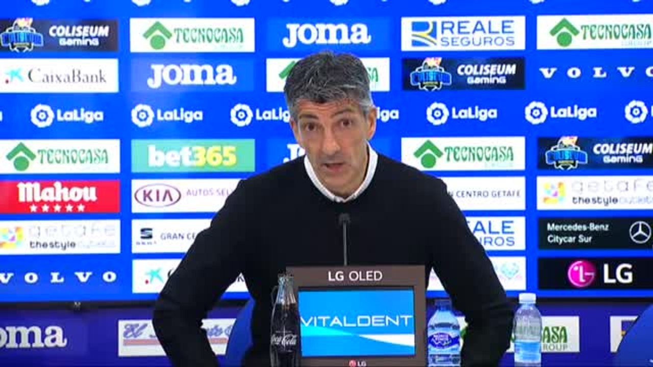 Bordalás: "Estamos preocupados, pero confiados de que vamos a cambiar la dinámica"