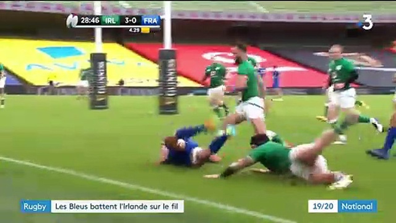 Tournoi des VI Nations : la France bat l'Irlande sur le fil