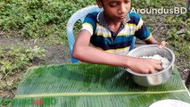 Hilsha Fish Curry recipe Special Eating Challenge village kids Tofayet Aroundusbd