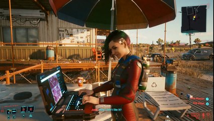 Ciberpunk 2077, gameplay español 25, Judy me lleva a nadar para nuestra primera cita y nos acostamos