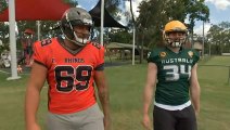 Two Brisbane teenagers set their sights on the NFL