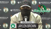 Jaylen Brown: "No comment" on ball movement dropping off after TOR | Celtics vs. Wizards