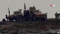 Amerikan askerleri nöbet tuttu, YPG'liler hendek kazdı