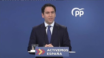 García Egea achaca el mal resultado en Cataluña a las declaraciones de Bárcenas