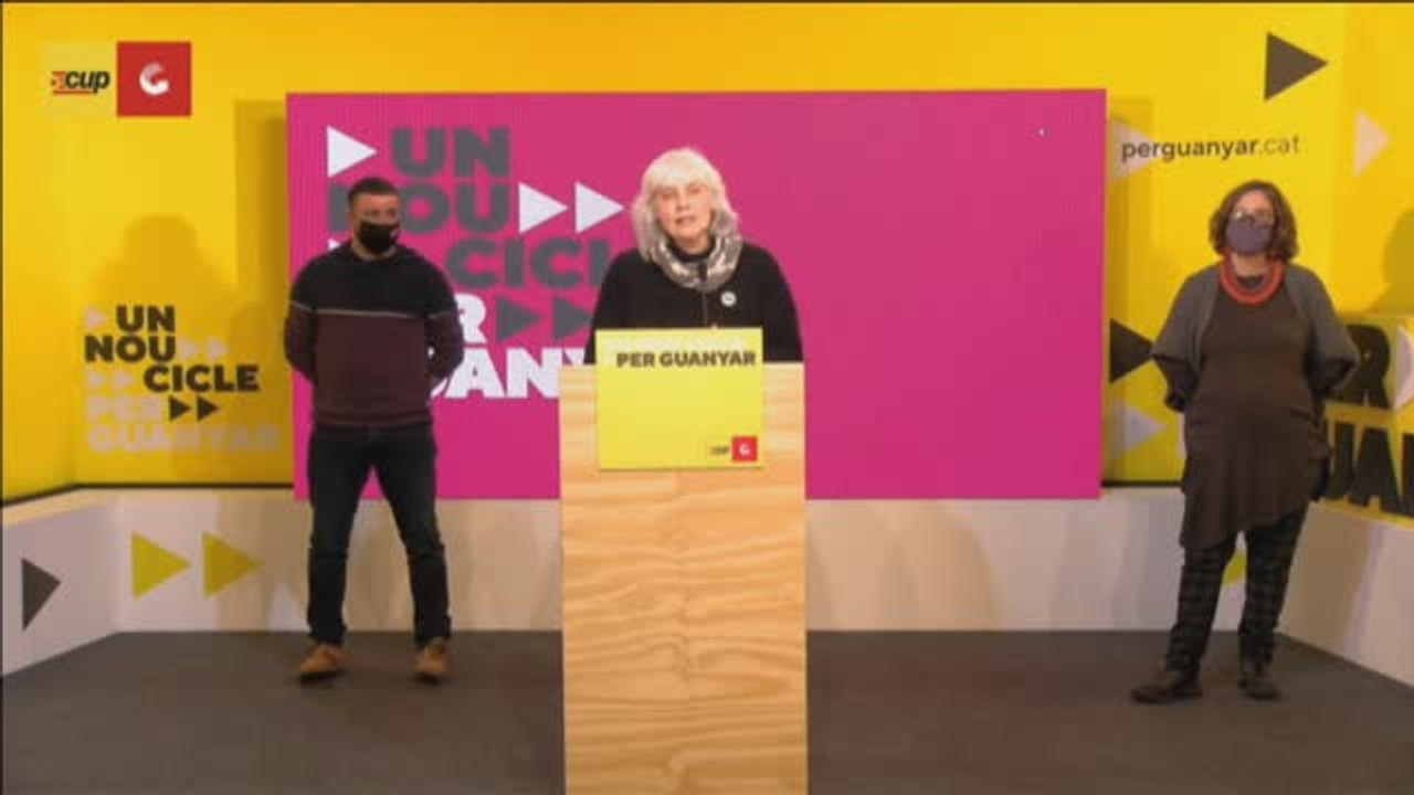 Sabater (CUP) ya se ha puesto en contacto con JxCat, ERC y ECP para reunirse lo antes posible