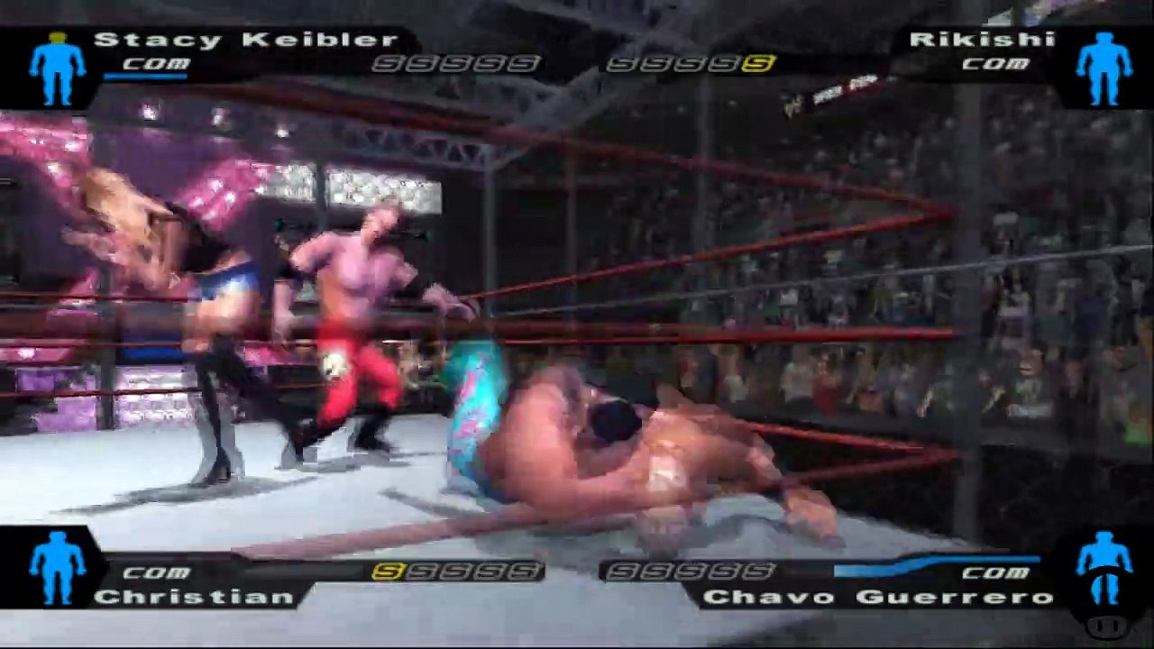 Here Comes the Pain Stacy Keibler vs Rikishi  vs Christian vs Chavo Guerrero
