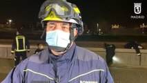 Bomberos de Madrid rescata a varón caído al Manzanares