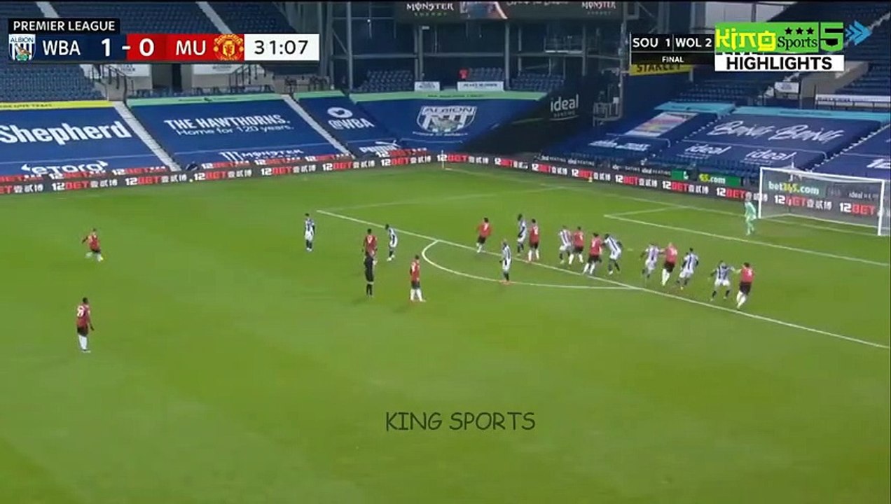 West Bromwich vs Manchester United 1-1 Extended Highlights & Goals 2021