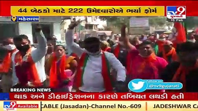 Mehsana_ Total 597 candidates filed nominations for upcoming Nagarpalika polls _ TV9News