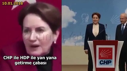 Akşener, CHP ile yan yana gelmeyi çirkin bulduğunu söylemişti... Kol kola girdi