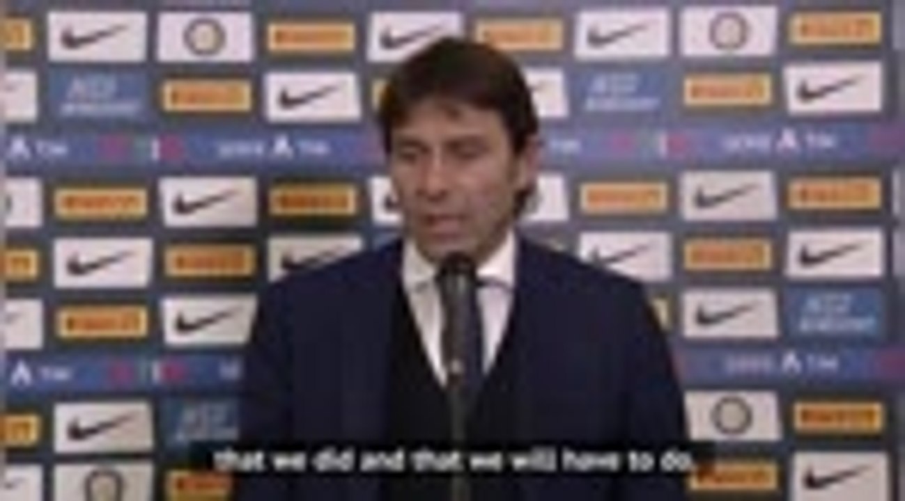 Conte urges Inter to keep fighting after going top of Serie A