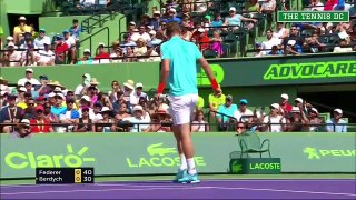 2017 - Roger Federer v. Tomas Berdych | 2017 Miami QF Highlights
