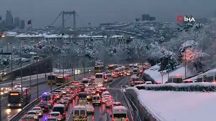 Kar yağışı ve 56 saatlik kısıtlama sonrası trafikte yoğunluk