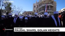شاهد: مسيرة للدروز في الذكرى الـ39 لضم إسرائيل مرتفعات الجولان
