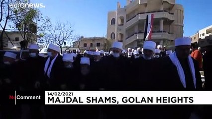 شاهد: مسيرة للدروز في الذكرى الـ39 لضم إسرائيل مرتفعات الجولان