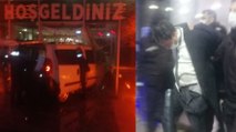 Polisten kaçıp aracı ile belediye binasına daldı, havalandırma boşluğunda yakalandı