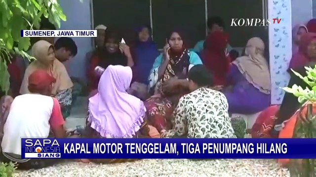 Kapal Tenggelam di Perairan Sumenep, 3 Penumpang Hilang