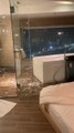 Water Spills Out of Bathtub as it Shakes Rigorously During Earthquake in Japan