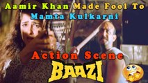Aamir Khan Made Fool To Mamta Kulkarni | Baazi (1995) | Aamir Khan | Paresh Rawal | Raza Murad | Bollywood Movie Action Scene | Part 15