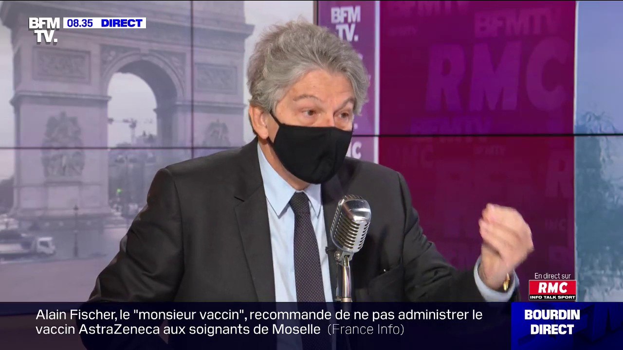 Thierry Breton: "En moins d'un an, on aura cinq vaccins qui fonctionnent" en Europe