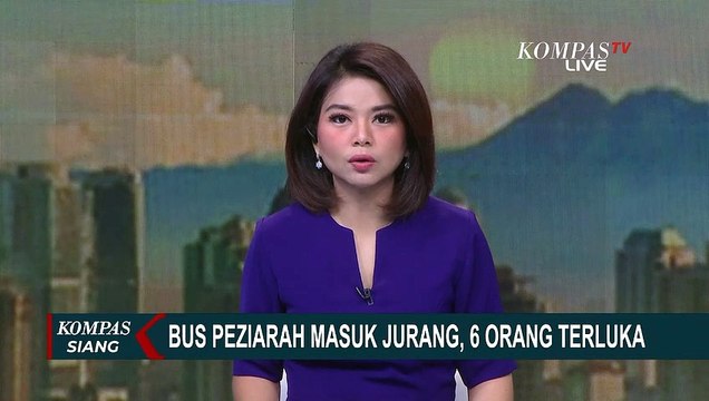 Bus Rombongan Peziarah Masuk ke Jurang, 6 Orang Terluka