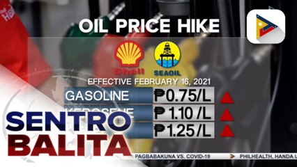 Скачать видео: Malakihang oil price hike, ipatutupad bukas