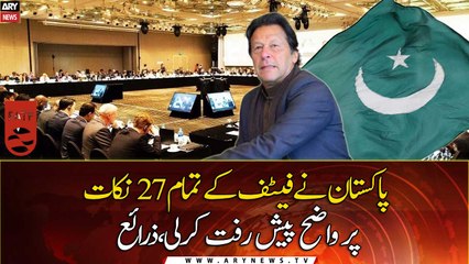 Pakistan made clear progress on all 27 points of FATF