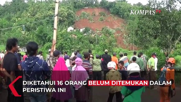 Anjing Pelacak dalam Pencarian Korban Longsor Nganjuk yang Masih Hilang