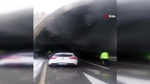 Karahisar tünelinde yangın