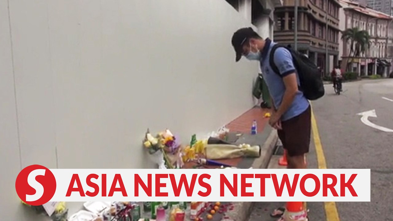 The Straits Times | Tributes left to Tanjong Pagar car crash victims