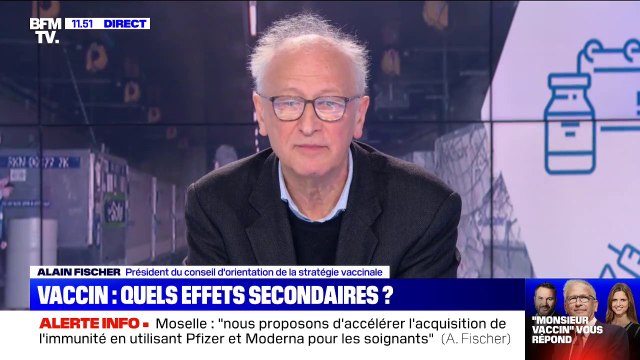 Quels sont les effets secondaires connus des vaccins disponibles sur le marché ? Le Pr Fischer répond à vos questions sur BFMTV