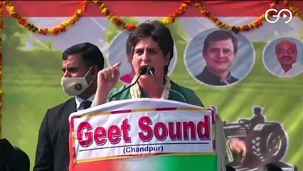 प्रियंका गांधी का प्रधानमंत्री पर निशाना, बोलीं- PM ने 16,000 करोड़ के दो जहाज़ खरीदे, लेकिन किसान को 15,000 करोड़ नहीं दे सकते