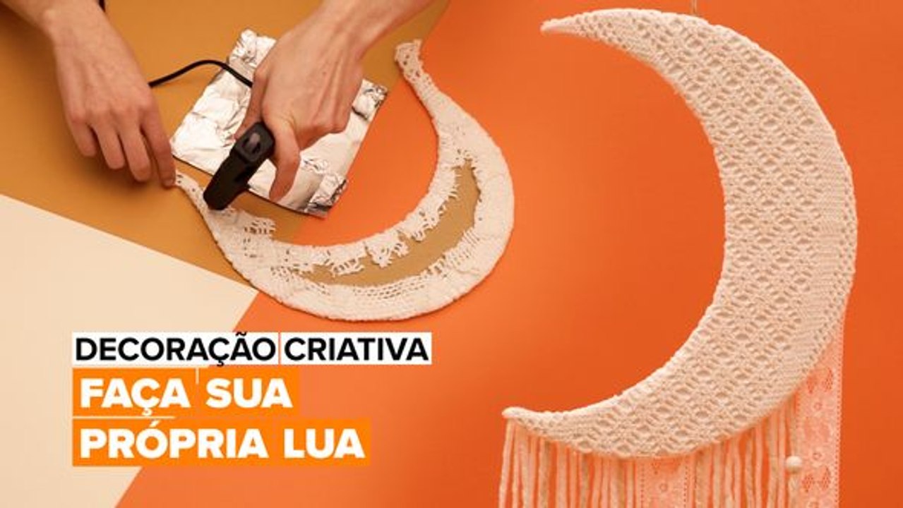 Decoração criativa: Lua decorativa de renda
