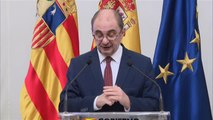 Lambán anuncia que tiene cáncer y que seguirá al frente del Gobierno de Aragón