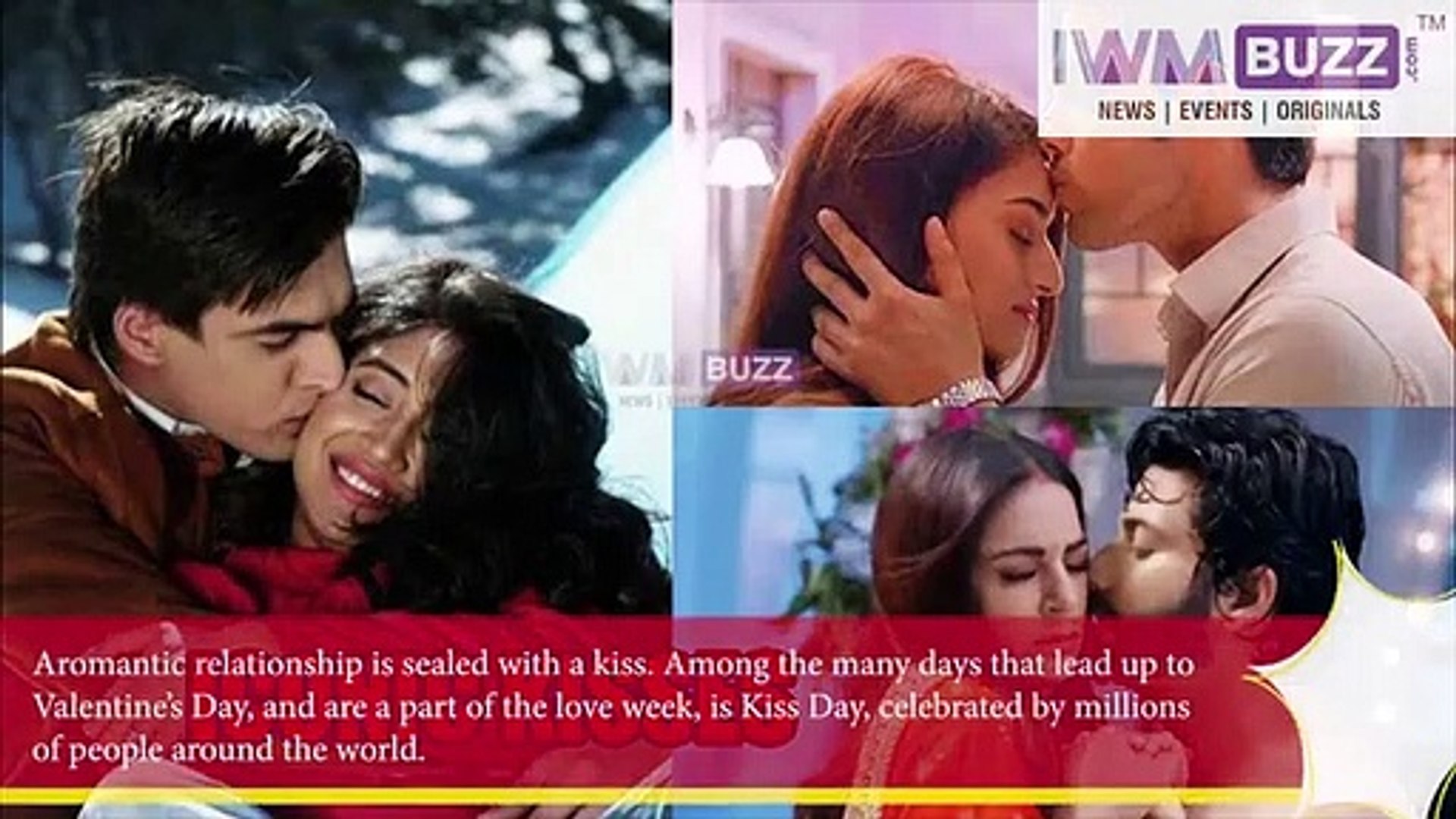 Shivangimohsin Partherica Shraddhadheeraj Best Iconic Kisses In Television On This Kiss Day Video Dailymotion
