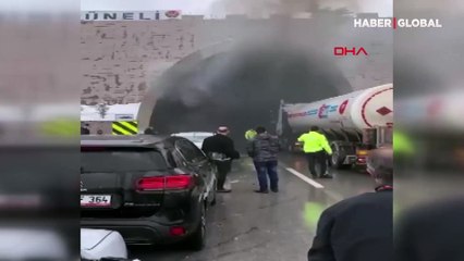 Tünelde korku dolu dakikalar! Baba kız ölümden döndü