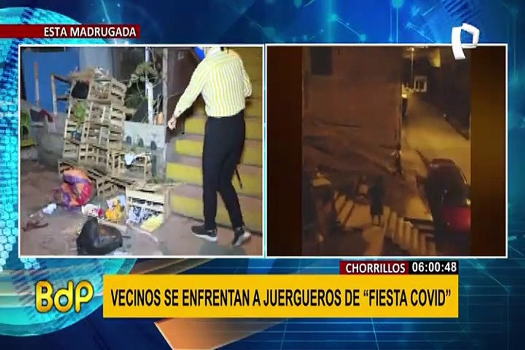 Chorrillos: vecinos se enfrentan por fiesta en pleno toque de queda