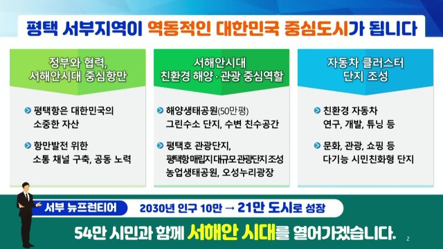 [경기] 평택시 신산업 육성·친환경 관광 인프라 육성 / YTN