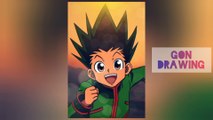 Drawing of gon from Hunter X Hunter anime . 2160p quality