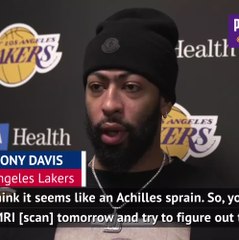 Download Video: Davis frustrated with Achilles blow