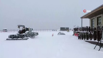 Keltepe Kayak Merkezi’nde kar kalınlığı 25 santimetreye ulaştı