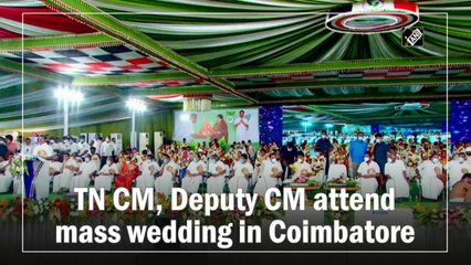 TN CM, Deputy CM attend mass wedding in Coimbatore