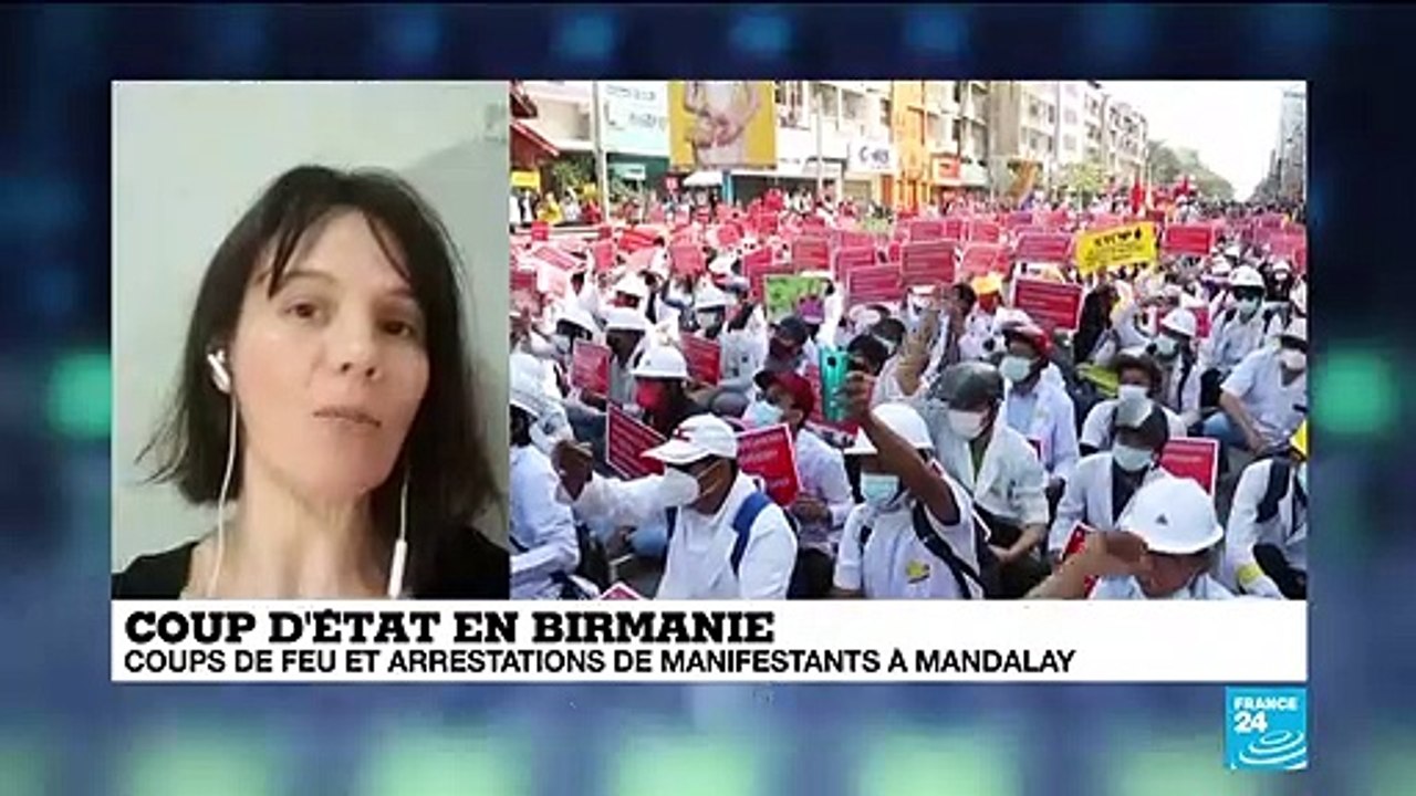 Coup d'État en Birmanie : des coups de feu pour disperser les manifestants à Mandalay