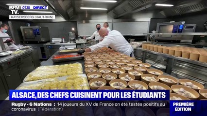 En Alsace, des chefs cuisinent pour les étudiants