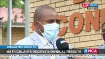 Clebrations as pupils receive their matric results